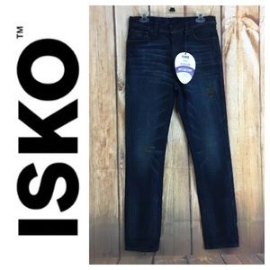 🐞NWT ISKO Blue Vision Weft-Stde Story denim jean